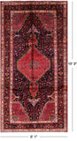 New Authentic Persian Nahavand Area Rug - 5' 1" X 10' 3" - Golden Nile