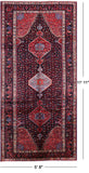Black New Persian Zanjan Handmade Wool Rug - 5' 8" X 11' 11" - Golden Nile