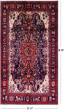 New Authentic Persian Nahavand Area Rug - 5' 4" X 9' 6" - Golden Nile