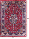 Red New Authentic Persian Kashmar Area Rug - 9' 7" X 13' 1" - Golden Nile