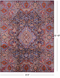 New Authentic Persian Kashmar Handmade Wool Rug - 9' 5" X 12' 10" - Golden Nile