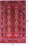 Red New Authentic Persian Ardabil Area Rug - 6' 4" X 10' 9" - Golden Nile