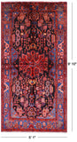 Black New Persian Authentic Nahavand Rug - 5' 1" X 9' 10" - Golden Nile