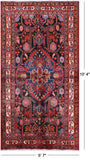 Black New Authentic Persian Nahavand Handmade Rug - 5' 7" X 10' 4" - Golden Nile