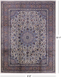 New Authentic Persian Kashmar Hand Knotted Rug - 9' 9" X 13' 1" - Golden Nile
