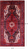 Black New Authentic Persian Nahavand Rug - 5' 5" X 9' 11" - Golden Nile
