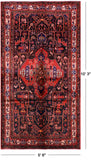 Black New Authentic Persian Nahavand Rug - 5' 6" X 10' 3" - Golden Nile