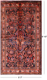 Black New Persian Nahavand Wool Rug - 5' 7" X 9' 10" - Golden Nile