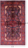 Black Authentic Persian Nahavand Wool Rug - 5' 3" X 9' 5" - Golden Nile