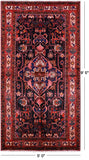 Black New Authentic Persian Nahavand Rug - 5' 0" X 9' 5" - Golden Nile