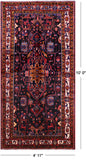 Black New Authentic Persian Nahavand Rug - 4' 11" X 10' 0" - Golden Nile