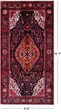 New Persian Nahavand Wool Rug - 5' 6" X 10' 7" - Golden Nile