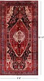 Black New Persian Nahavand Wool Rug - 5' 6" X 10' 11" - Golden Nile