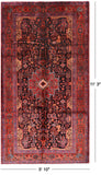 Black New Authentic Persian Nahavand Rug - 5' 10" X 11' 3" - Golden Nile