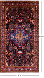 Black New Authentic Persian Nahavand Rug - 5' 2" X 9 11" - Golden Nile