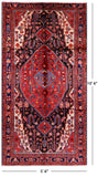 Black New Authentic Persian Nahavand Hand Knotted Wool Rug - 5' 6" X 10' 6" - Golden Nile
