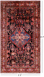 Black New Authentic Persian Nahavand Rug - 5' 3" X 9' 7" - Golden Nile