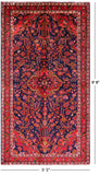 Blue New Authentic Persian Nahavand Rug - 5' 5" X 9' 8" - Golden Nile