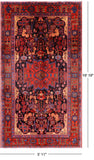 New Authentic Persian Nahavand Wool Rug - 5' 11" X 10' 10" - Golden Nile