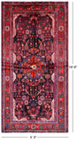 New Persian Authentic Hamadan Rug - 5' 3" X 10' - Golden Nile
