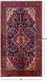 Blue New Authentic Persian Hamadan Rug - 5' 8" X 10' 0" - Golden Nile