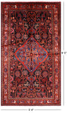 Black New Authentic Persian Nahavand Hand Knotted Rug - 5' 4" X 9' 5" - Golden Nile