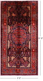 Black New Persian Hamadan Area Rug - 5' 5" X 11' 3" - Golden Nile