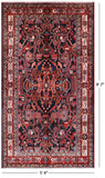 Black New Authentic Persian Nahavand Hand Knotted Rug - 5' 6" X 9' 7" - Golden Nile