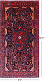 New 5' 4" X 10' 7" Authentic Wool Nahavand Persian Rug