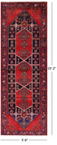 Black Runner Hand Knotted New Persian Authentic Nahavand Wool Rug - 3' 6" X 10' 2" - Golden Nile