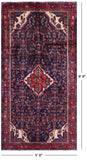 New Authentic Persian Hamadan Hand Knotted Rug - 5' 0" X 9' 9" - Golden Nile