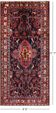 Black New Authentic Persian Nahavand Handmade Rug - 5' 5" X 11' 1" - Golden Nile