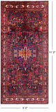 New Authentic Persian Nahavand Hand Knotted Full Pile Rug - 5' 5" X 11' 2" - Golden Nile