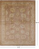 Peshawar Handmade Wool Rug - 8' 2" X 10' 4" - Golden Nile
