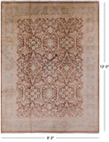 Peshawar Handmade Wool Rug - 9' 2" X 12' 0" - Golden Nile