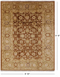 Brown Fine Serapi Hand Knotted Rug - 8' 10" X 11' 8" - Golden Nile