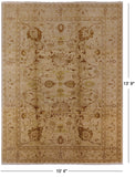 Chobi Peshawar Hand-Knotted Wool Rug - 10' 4" X 13' 9" - Golden Nile