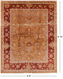 Chobi Peshawar Handmade Rug - 8' X 9' 10" - Golden Nile