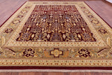 Persian Ziegler Hand Knotted Wool Rug 12' 2" X 14' 8" - Golden Nile