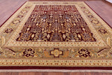 Persian Ziegler Hand Knotted Wool Rug 12' 2" X 14' 8" - Golden Nile