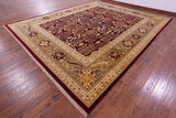 Persian Ziegler Hand Knotted Wool Rug 12' 2" X 14' 8" - Golden Nile