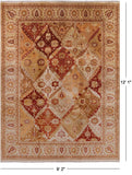 Peshawar Hand Knotted Area Rug - 9' 2" X 12' 1" - Golden Nile