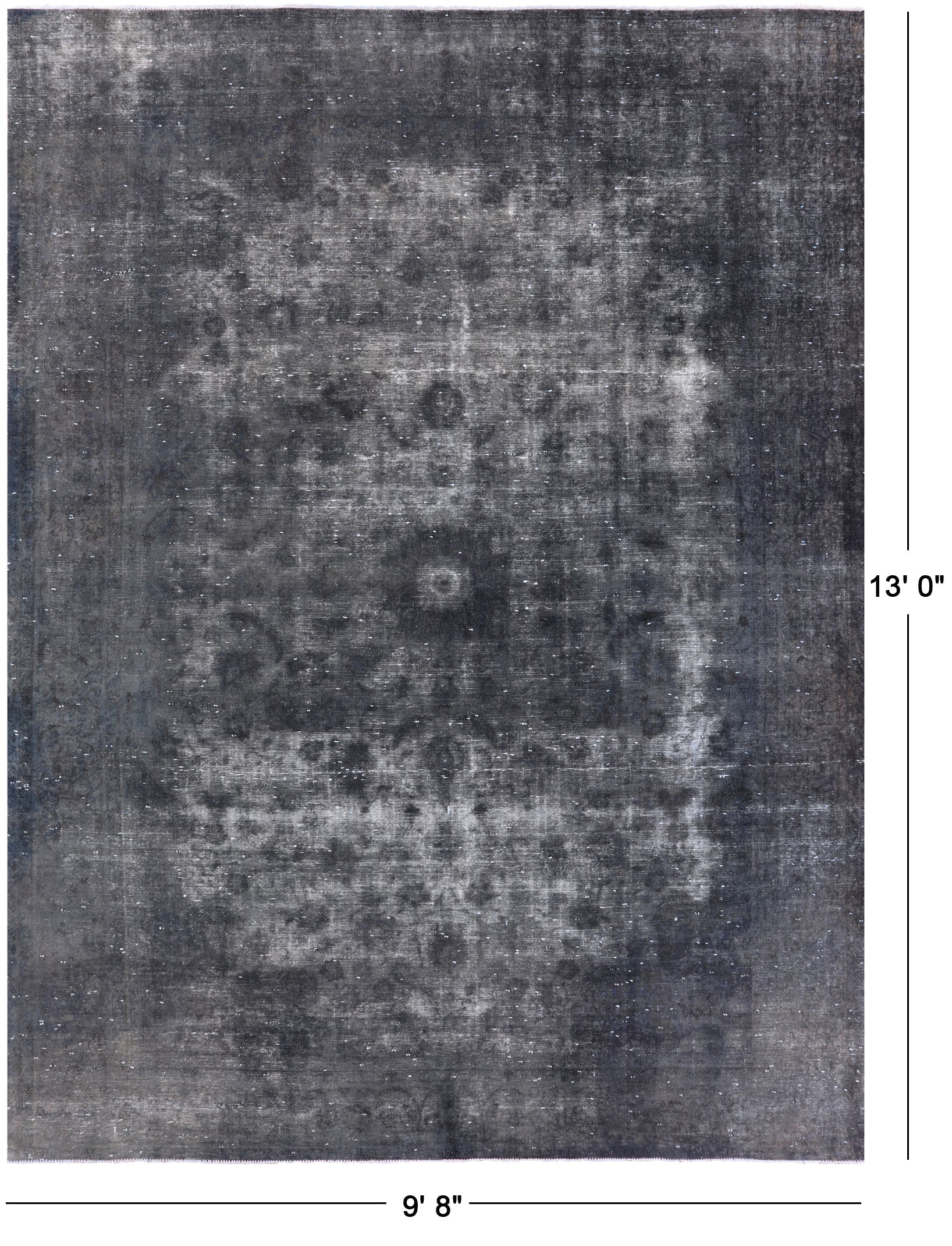 Persian Overdyed Hand Knotted Wool Rug - 9' 8" X 13' 0" - Golden Nile