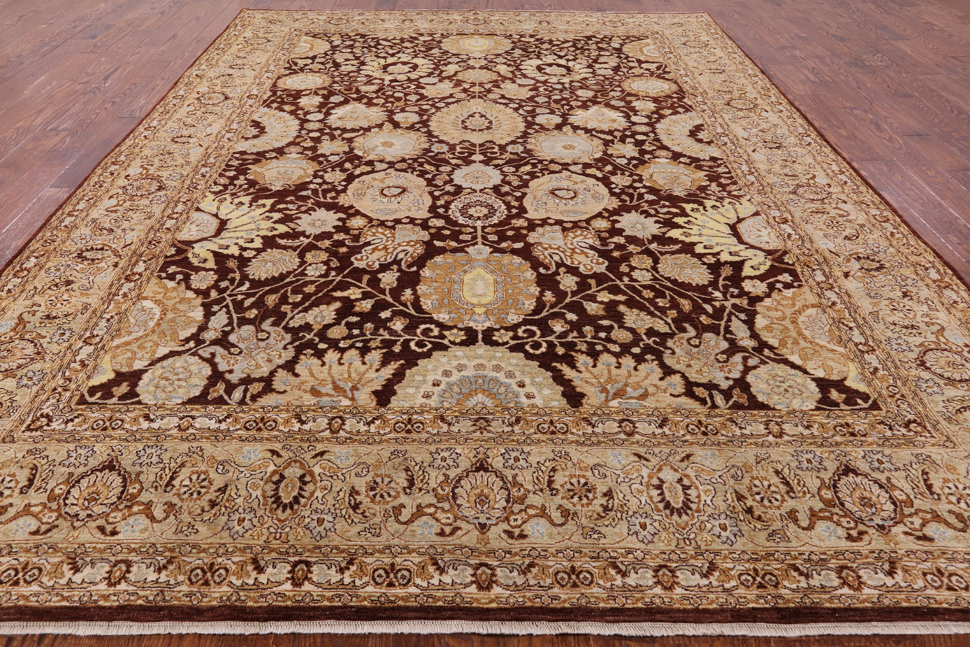 Peshawar Hand Knotted Area Rug - 9' 2" X 12' 7" - Golden Nile