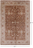 Peshawar Handmade Wool Area Rug - 6' 1" X 9' 1" - Golden Nile