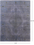 Persian Overdyed Handmade Wool Rug - 9' 6" X 12' 10" - Golden Nile