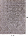 SUPER SALE Persian Handmade 100% Silk Rug - 8' 10" X 11' 8''