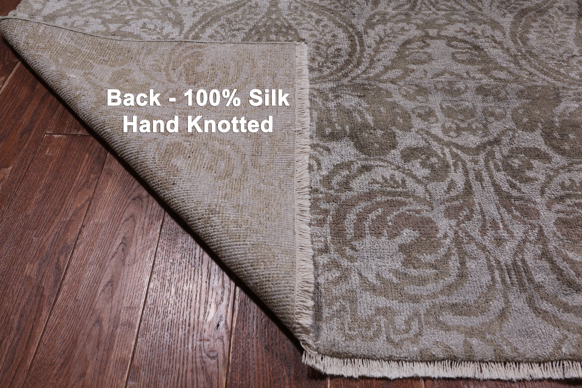 SUPER SALE Persian Handmade 100% Silk Rug - 8' 10" X 11' 8''