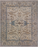 Ivory Handmade Turkish Oushak Wool Rug - 8' 0" X 10' 0"