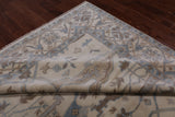 Ivory Handmade Turkish Oushak Wool Rug - 8' 0" X 10' 0"